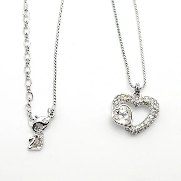 Swarovski Emotion Heart Pendant RHS Clear Crystal Pave (843865) - Picture 3 of 4